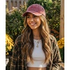 image:imageFunky Junque Distressed Washed Baseball Cap Vintage Cotton Dad Hat  Soft cotton dad hat with 6 panel eyelet design for the beach pool music festivals concerts amp barbecuesBasketweave Berry