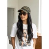 image:imageFunky Junque Distressed Washed Baseball Cap Vintage Cotton Dad Hat  Soft cotton dad hat with 6 panel eyelet design for the beach pool music festivals concerts amp barbecuesBasketweave Green Camo