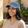image:imageFunky Junque Distressed Washed Baseball Cap Vintage Cotton Dad Hat  Soft cotton dad hat with 6 panel eyelet design for the beach pool music festivals concerts amp barbecuesBasketweave Navy