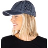 image:imageFunky Junque Distressed Washed Baseball Cap Vintage Cotton Dad Hat  Soft cotton dad hat with 6 panel eyelet design for the beach pool music festivals concerts amp barbecuesBasketweave Navy