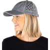 image:imageFunky Junque Distressed Washed Baseball Cap Vintage Cotton Dad Hat  Soft cotton dad hat with 6 panel eyelet design for the beach pool music festivals concerts amp barbecuesBasketweave Grey