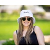 image:imageFunky Junque Embroidered Bridal Bucket Hat  Lightweight Cotton Bucket Hat with Sun Protection Beach Festival and Sun Reversible Bucket Hats for WomenBride  White