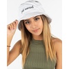 image:imageFunky Junque Embroidered Bridal Bucket Hat  Lightweight Cotton Bucket Hat with Sun Protection Beach Festival and Sun Reversible Bucket Hats for WomenJust Married  White