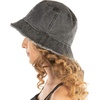 image:imageFunky Junque Embroidered Bridal Bucket Hat  Lightweight Cotton Bucket Hat with Sun Protection Beach Festival and Sun Reversible Bucket Hats for WomenSquad  Black
