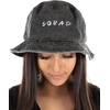 image:imageFunky Junque Embroidered Bridal Bucket Hat  Lightweight Cotton Bucket Hat with Sun Protection Beach Festival and Sun Reversible Bucket Hats for WomenSquad  Black
