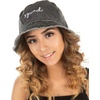 image:imageFunky Junque Embroidered Bridal Bucket Hat  Lightweight Cotton Bucket Hat with Sun Protection Beach Festival and Sun Reversible Bucket Hats for WomenSquad  Black