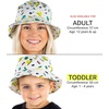 image:imageFunky Junque Family Matching Bucket Hats  Lightweight Cotton Bucket Hat with Sun Protection Mommy amp Me Matching HatsAbstract Shapes  White  Toddler ML