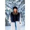 image:imageFunky Junque Faux Fur Shawl Wrap for Women  Ultra Soft Winter Lined Neck Scarf Elegant PullThru Wrap for Cold WeatherBlack