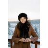 image:imageFunky Junque Faux Fur Shawl Wrap for Women  Ultra Soft Winter Lined Neck Scarf Elegant PullThru Wrap for Cold WeatherBlack