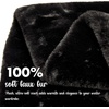image:imageFunky Junque Faux Fur Shawl Wrap for Women  Ultra Soft Winter Lined Neck Scarf Elegant PullThru Wrap for Cold WeatherBlack