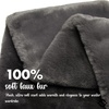 image:imageFunky Junque Faux Fur Shawl Wrap for Women  Ultra Soft Winter Lined Neck Scarf Elegant PullThru Wrap for Cold WeatherDark Grey