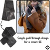 image:imageFunky Junque Faux Fur Shawl Wrap for Women  Ultra Soft Winter Lined Neck Scarf Elegant PullThru Wrap for Cold WeatherDark Grey