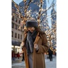 image:imageFunky Junque Faux Fur Shawl Wrap for Women  Ultra Soft Winter Lined Neck Scarf Elegant PullThru Wrap for Cold WeatherDark Grey