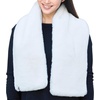 image:imageFunky Junque Faux Fur Shawl Wrap for Women  Ultra Soft Winter Lined Neck Scarf Elegant PullThru Wrap for Cold WeatherIvory
