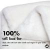 image:imageFunky Junque Faux Fur Shawl Wrap for Women  Ultra Soft Winter Lined Neck Scarf Elegant PullThru Wrap for Cold WeatherIvory