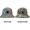 image:imageFunky Junque Flash Reflective Bucket Hat Bendable Brim Raver Cap  Reflective bucket hat with bendable wire brim for music festivals raves night runs biking amp streetwearMarble Sage