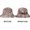 image:imageFunky Junque Flash Reflective Bucket Hat Bendable Brim Raver Cap  Reflective bucket hat with bendable wire brim for music festivals raves night runs biking amp streetwearMarble Rose