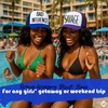 image:imageFunky Junque Funny Retro Foam Trucker Hat  Adult Humor Mesh Snapback for Bachelorette Girls Trip Weekend amp Birthday GiftBad Influence  Royal BlueWhite