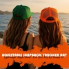 image:imageFunky Junque Funny Retro Foam Trucker Hat  Adult Humor Mesh Snapback for Bachelorette Girls Trip Weekend amp Birthday GiftDay Drinkin  Neon OrangeWhite