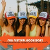 image:imageFunky Junque Funny Retro Foam Trucker Hat  Adult Humor Mesh Snapback for Bachelorette Girls Trip Weekend amp Birthday GiftDay Drinkin  Neon OrangeWhite