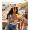 image:imageFunky Junque Funny Retro Foam Trucker Hat  Adult Humor Mesh Snapback for Bachelorette Girls Trip Weekend amp Birthday GiftHat  Sunnies Set  Day Drinkin Neon Orange