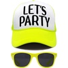 image:imageFunky Junque Funny Retro Foam Trucker Hat  Adult Humor Mesh Snapback for Bachelorette Girls Trip Weekend amp Birthday GiftHat  Sunnies Set  Lets Party Neon Yellow
