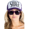 image:imageFunky Junque Funny Retro Foam Trucker Hat  Adult Humor Mesh Snapback for Bachelorette Girls Trip Weekend amp Birthday GiftHat  Sunnies Set  Savage Purple