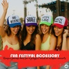 image:imageFunky Junque Funny Retro Foam Trucker Hat  Adult Humor Mesh Snapback for Bachelorette Girls Trip Weekend amp Birthday GiftHot Mess  RedWhite