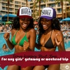 image:imageFunky Junque Funny Retro Foam Trucker Hat  Adult Humor Mesh Snapback for Bachelorette Girls Trip Weekend amp Birthday GiftMargs  BurgundyWhite
