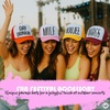image:imageFunky Junque Funny Retro Foam Trucker Hat  Adult Humor Mesh Snapback for Bachelorette Girls Trip Weekend amp Birthday GiftMilf  Light PinkWhite