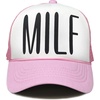 image:imageFunky Junque Funny Retro Foam Trucker Hat  Adult Humor Mesh Snapback for Bachelorette Girls Trip Weekend amp Birthday GiftMilf  Light PinkWhite
