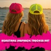 image:imageFunky Junque Funny Retro Foam Trucker Hat  Adult Humor Mesh Snapback for Bachelorette Girls Trip Weekend amp Birthday GiftMiss Behavin  Hot PinkWhite