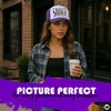 image:imageFunky Junque Funny Retro Foam Trucker Hat  Adult Humor Mesh Snapback for Bachelorette Girls Trip Weekend amp Birthday GiftSavage  PurpleWhite