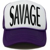 image:imageFunky Junque Funny Retro Foam Trucker Hat  Adult Humor Mesh Snapback for Bachelorette Girls Trip Weekend amp Birthday GiftSavage  PurpleWhite