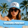 image:imageFunky Junque Funny Retro Foam Trucker Hat  Adult Humor Mesh Snapback for Bachelorette Girls Trip Weekend amp Birthday GiftTispy  Light BlueWhite