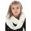 image:imageFunky Junque Girls Scarves 100 Acrylic Knit Kids Infinity Scarf Toddler Balaclava Neck Warmer Winter Circle GaiterIvory