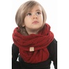 image:imageFunky Junque Girls Scarves 100 Acrylic Knit Kids Infinity Scarf Toddler Balaclava Neck Warmer Winter Circle GaiterRed