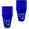 image:imageFunky Junque Girls Weekend Fun Party Cups Durable 16oz Plastic Cup  12 Hello Sunshine Yellow12 Lake Life Cups Blue