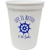 image:imageFunky Junque Girls Weekend Fun Party Cups Durable 16oz Plastic Cup  12 Hello Sunshine Yellow6 Life Is Better At The Lake White