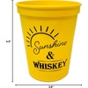 image:imageFunky Junque Girls Weekend Fun Party Cups Durable 16oz Plastic Cup  12 Hello Sunshine Yellow6 Sunshine and Whiskey Yellow