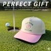 image:imageFunky Junque Golf Trucker Hat  Lightweight Golf Trucker Rope Hat with Adjustable Snapback Golf Course and Weekend Wear Funny Golf Hats for Men and WomenGolf Wives Social Club  PinkBeige