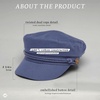 image:imageFunky Junque Greek Fisherman Newsboy Cap Cotton Captains Bakerboy Hat  Breathable cotton fisherman cap with flat round top for everyday style sun protection travel amp timeless looksNavy