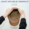 image:imageFunky Junque Greek Fisherman Newsboy Cap Cotton Captains Bakerboy Hat  Breathable cotton fisherman cap with flat round top for everyday style sun protection travel amp timeless looks2 Pack  Taupe  Wool  Black