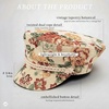 image:imageFunky Junque Greek Fisherman Newsboy Cap Cotton Captains Bakerboy Hat  Breathable cotton fisherman cap with flat round top for everyday style sun protection travel amp timeless looksVintage Floral  Beige