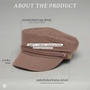 image:imageFunky Junque Greek Fisherman Newsboy Cap Cotton Captains Bakerboy Hat  Breathable cotton fisherman cap with flat round top for everyday style sun protection travel amp timeless looksBrown