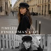 image:imageFunky Junque Greek Fisherman Newsboy Cap Cotton Captains Bakerboy Hat  Breathable cotton fisherman cap with flat round top for everyday style sun protection travel amp timeless looksBlack