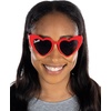 image:imageFunky Junque Heart Shaped Sunglasses Women Fashion Eyewear  Sturdy plastic heart shaped sunglasses with playful frames for bachelorette parties girls night out amp photosRed Babe