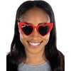 image:imageFunky Junque Heart Shaped Sunglasses Women Fashion Eyewear  Sturdy plastic heart shaped sunglasses with playful frames for bachelorette parties girls night out amp photosRed Squad