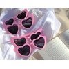 image:imageFunky Junque Heart Shaped Sunglasses Women Fashion Eyewear  Sturdy plastic heart shaped sunglasses with playful frames for bachelorette parties girls night out amp photos3 Pack  Pink