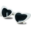image:imageFunky Junque Heart Shaped Sunglasses Women Fashion Eyewear  Sturdy plastic heart shaped sunglasses with playful frames for bachelorette parties girls night out amp photosWhite